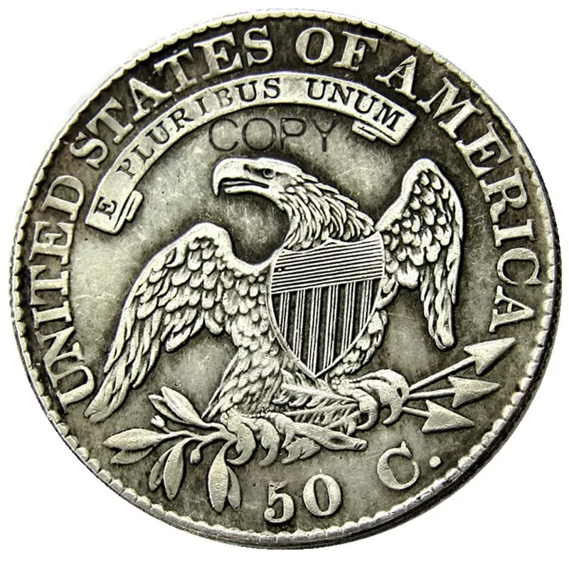 США 1807-1839 17 шт. закрытый бюст половина доллара посеребренные копировальные