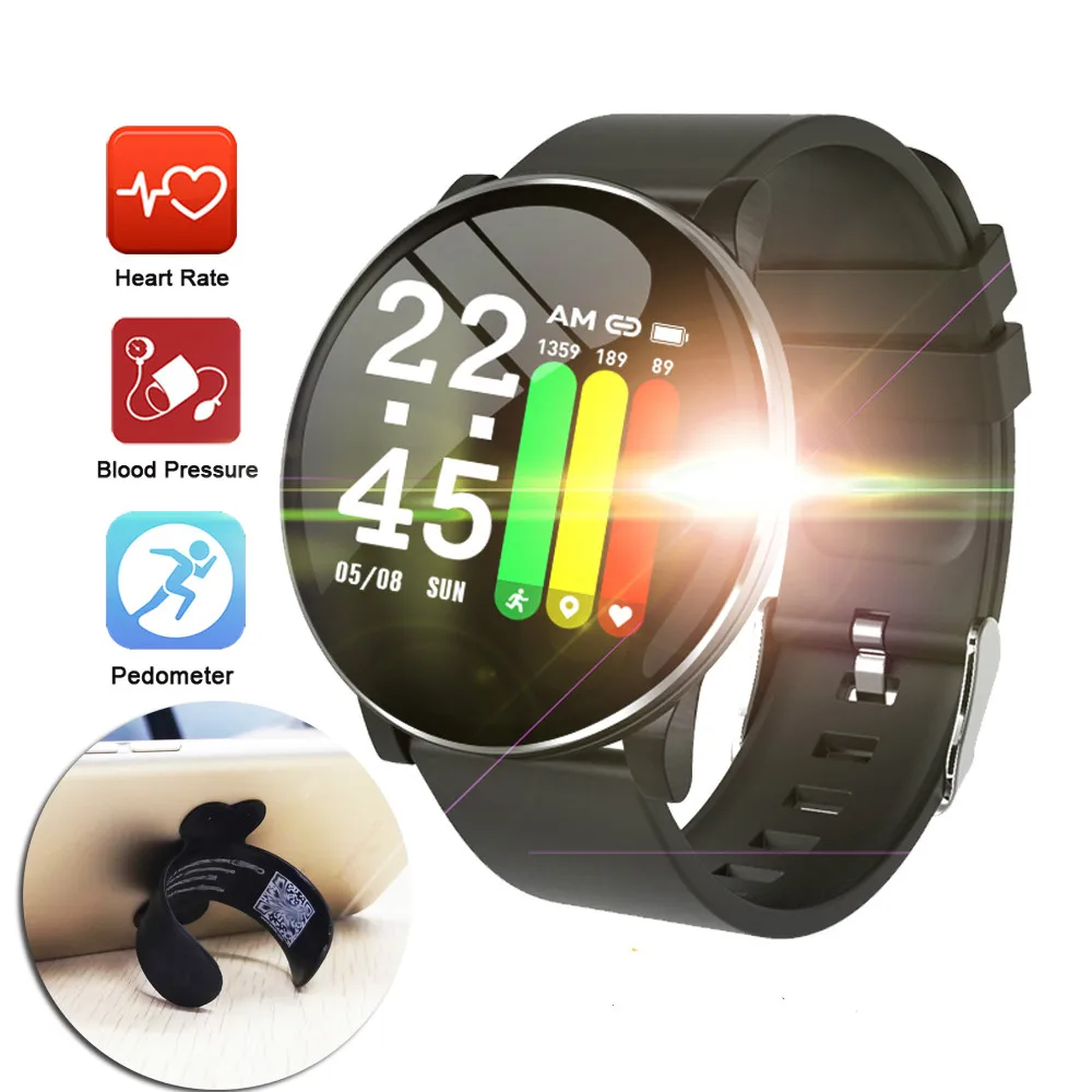 2019 W8 Смарт часы монитор сердечного ритма мужские Шагомер фитнес браслет Умные