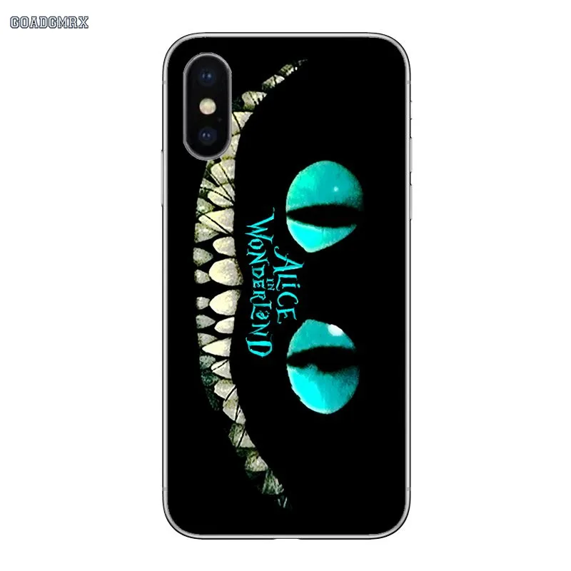 Alice In Wonderland Cheshire Cat For iPhone 11 X XR XS Pro MAX 4 4S 5 5S SE 5C 6 6S 7 8 Plus Soft Transparent Shell Covers | Мобильные