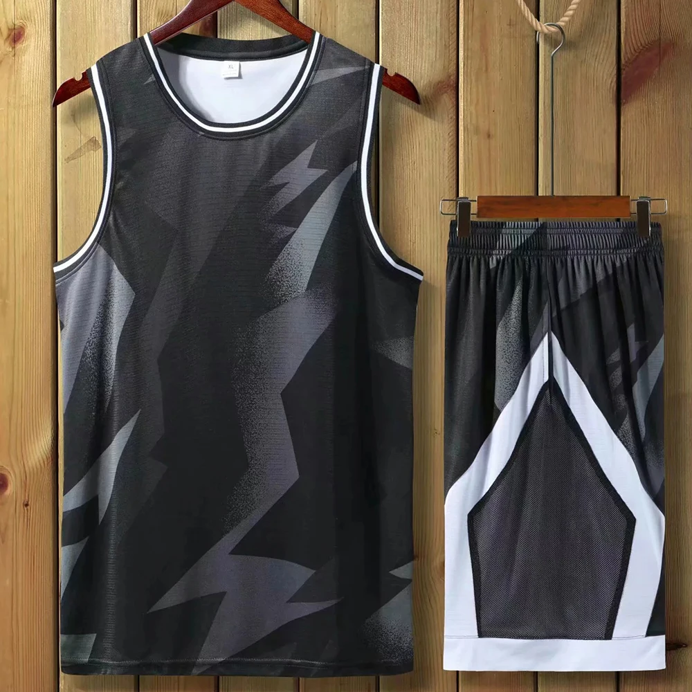 Мужская Баскетбольная Униформа колледжа дешевая баскетбольная футболка шорты с