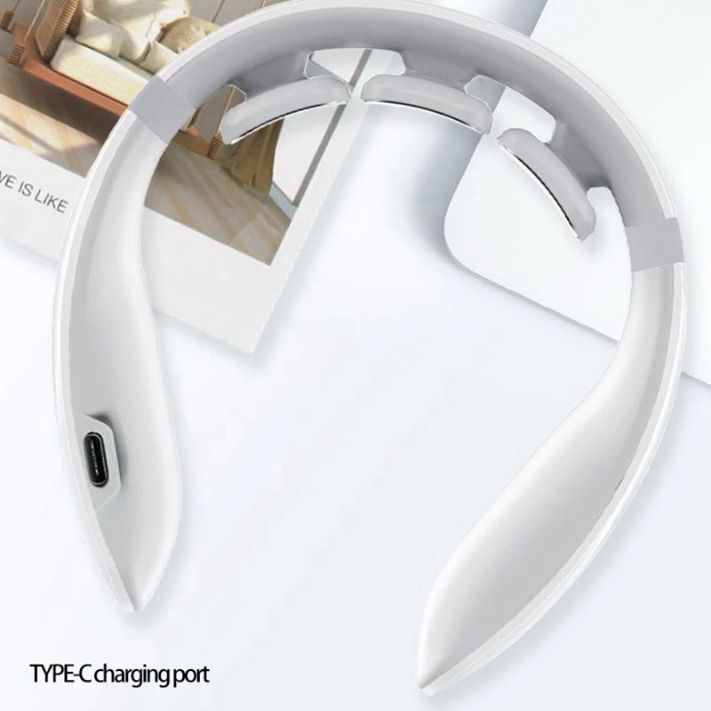 

TENS Cervical Massager Electric Impulse 42 Celsius Heating Remote Control Massager Relaxation Relief Pain Massage