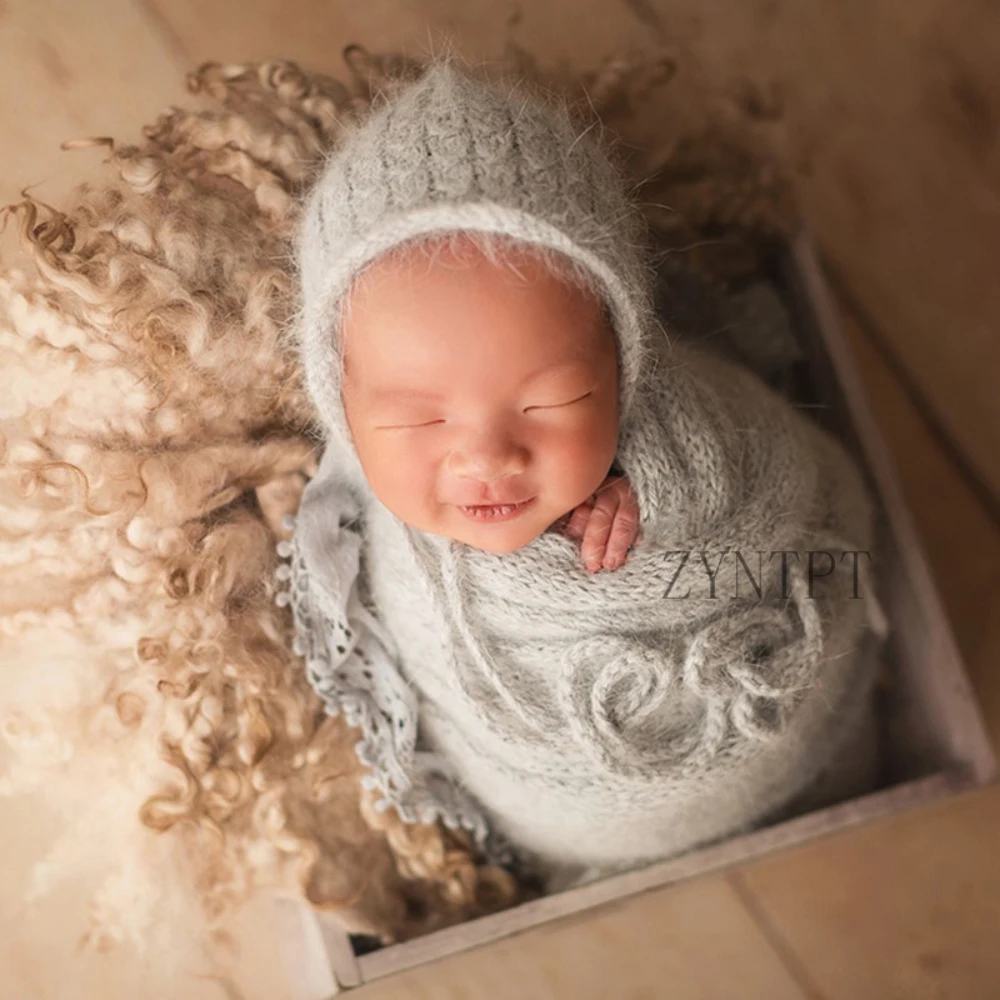 Новое Детское шерстяное одеяло для фотосессии для новорожденных; реквизит для фотосессии; Корзина с наполнителем; аксессуары для фотосессии