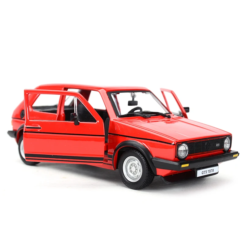 

SIVP Bburago 1:24 1979 Golf MK1 GTI Hot Hatch Static Die Cast Vehicles Collectible Model Car Toys
