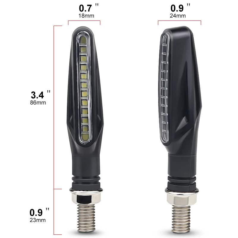 4 шт. Ретро 12v светодиодные мотоциклетные поворотные сигнальные индикаторы