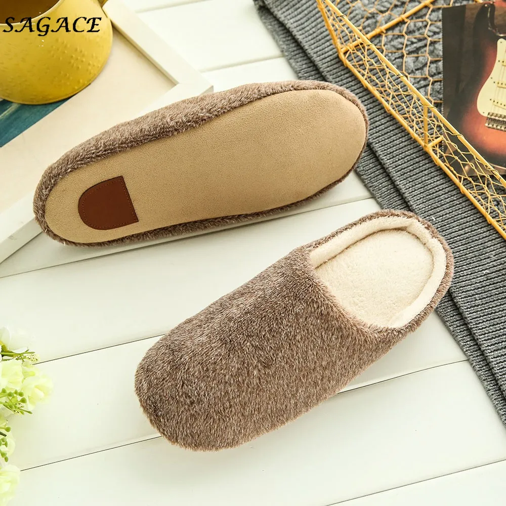 Тапки SAGACE теплые домашние для мужчин и женщин Нескользящие 2019 дюйма 1 см | Обувь