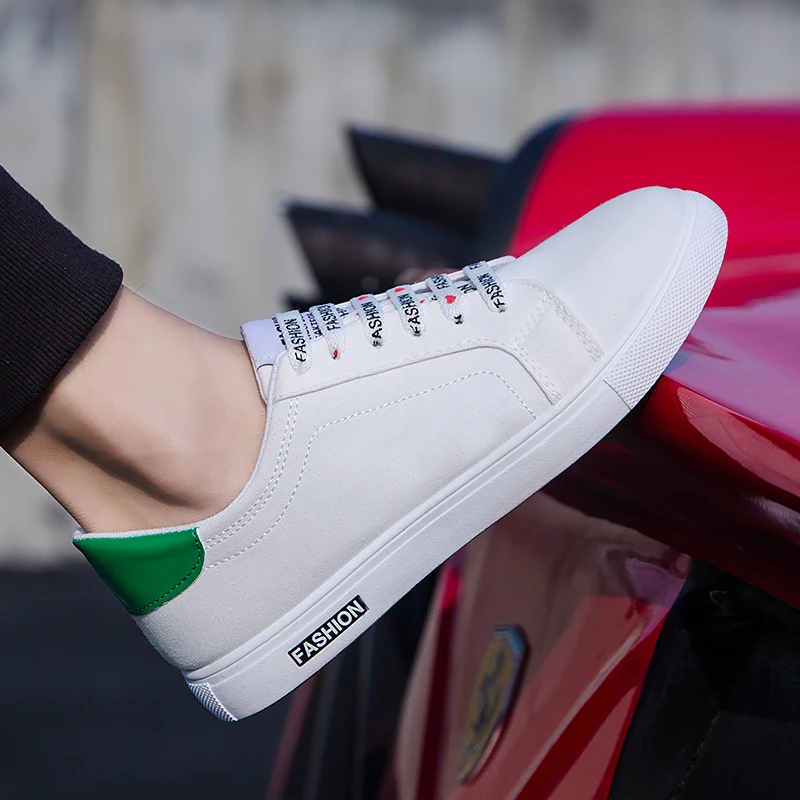 

2020 Stylish Brand Fashion Men's Lace Up Sports Loafers Casual Sneakers Flat Canvas Shoes Dropshipping Casual schoenen