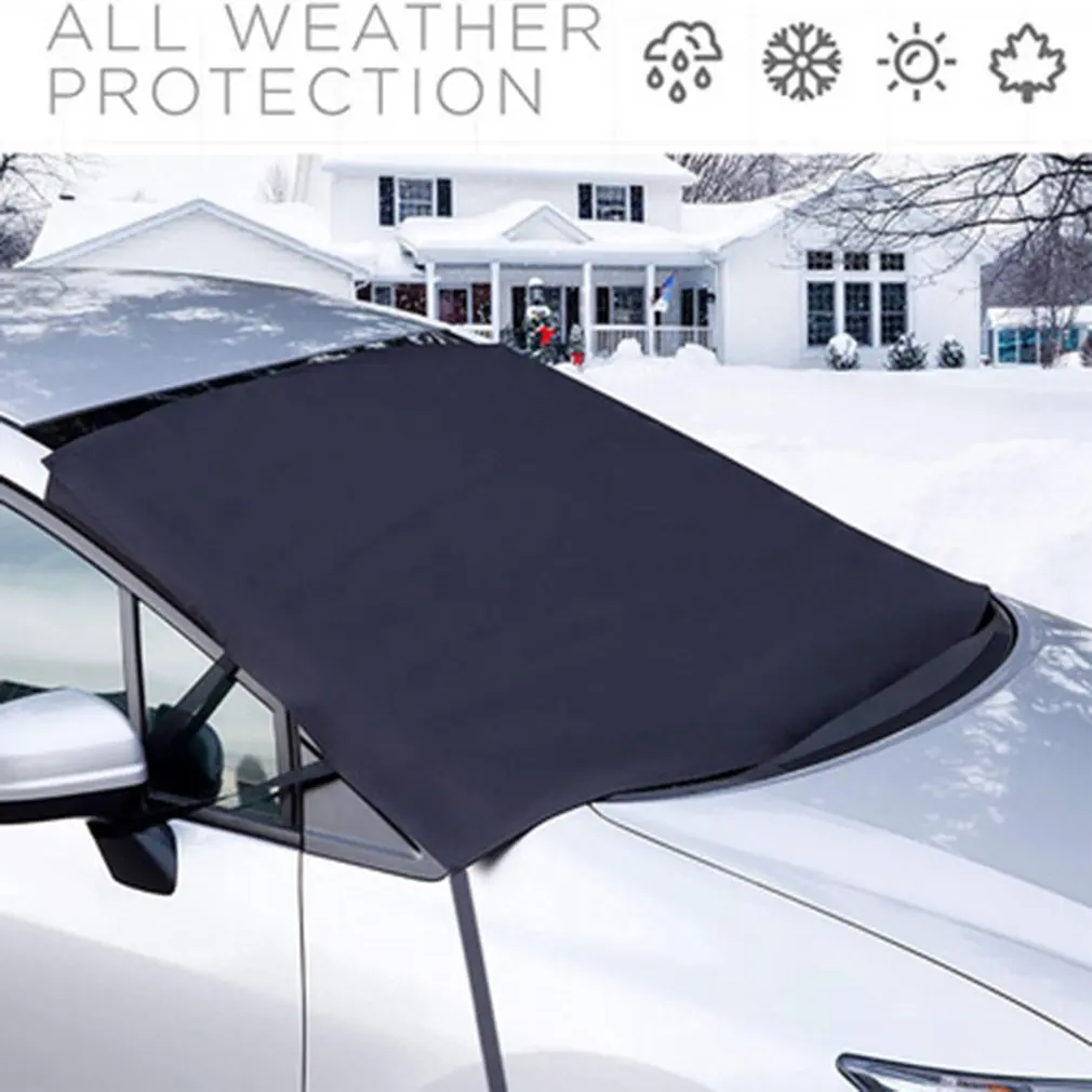 

2021 Automobile Magnetic Sunshade Cover Car Windshield Snow Sun Shade Waterproof Protector Cover Car Front Windscreen Cover