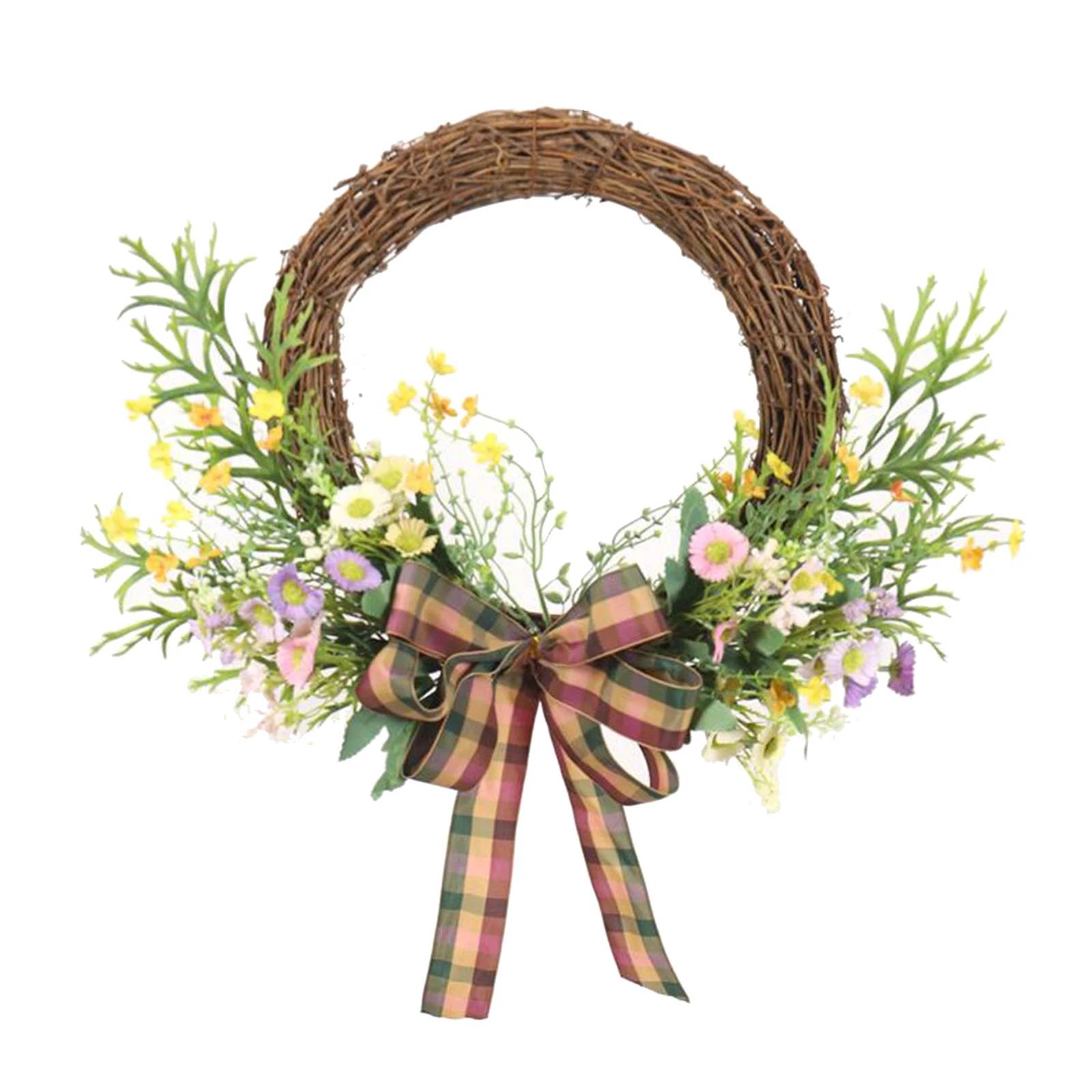 

18 Inch Wreath Half Antlers Leaves Garland for Wall Holiday Festival Decor