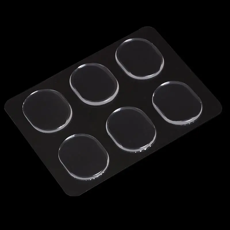 

6Pcs/Set New Transparent Snare Drum Mute Pad Drum Damper Gel Pads Snare Tom Drum Muffler Mute Percussion Instrument Accessories
