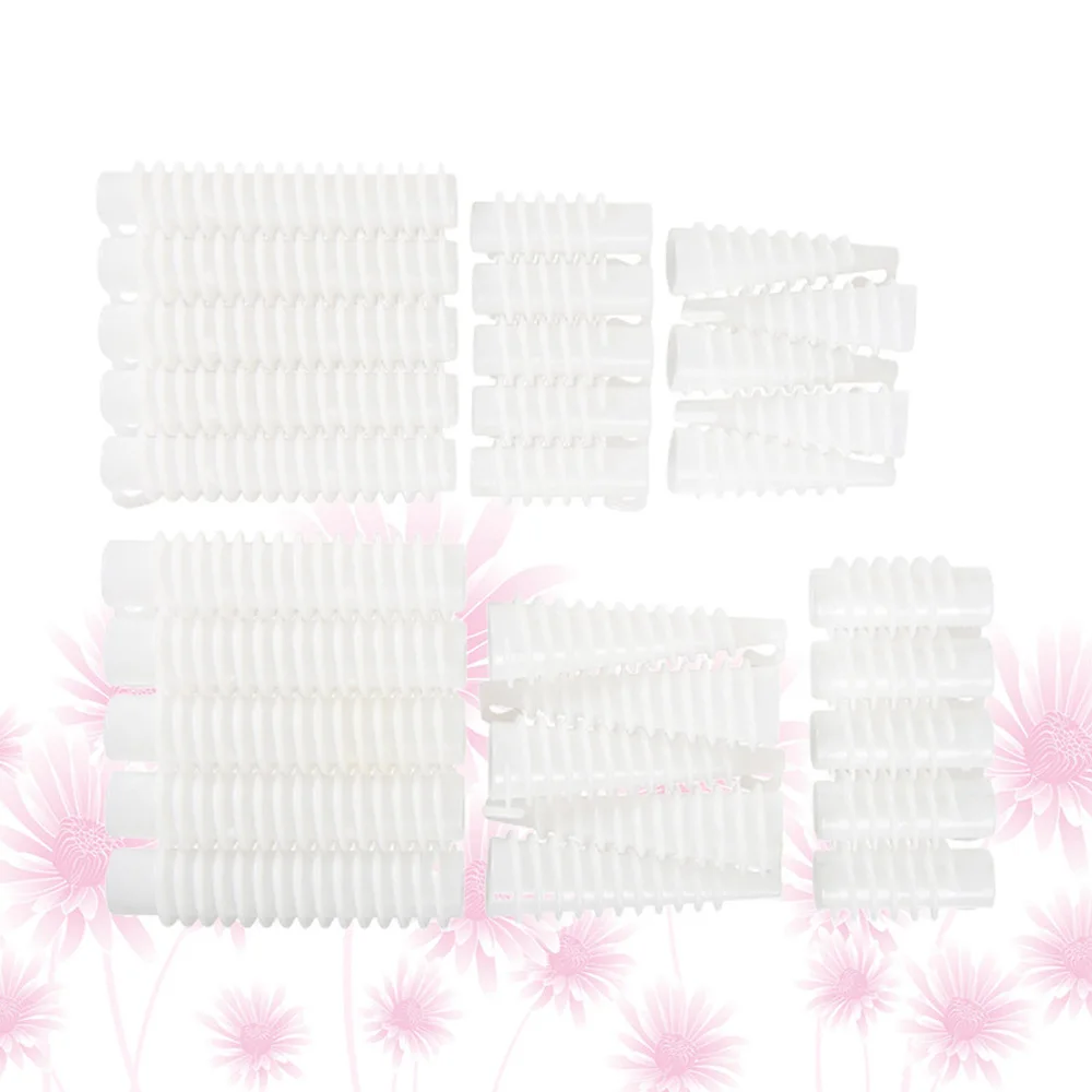 

30Pcs Perm Rod Hair Curling Roller Spiral Hairdressing Tool Styling Tool White