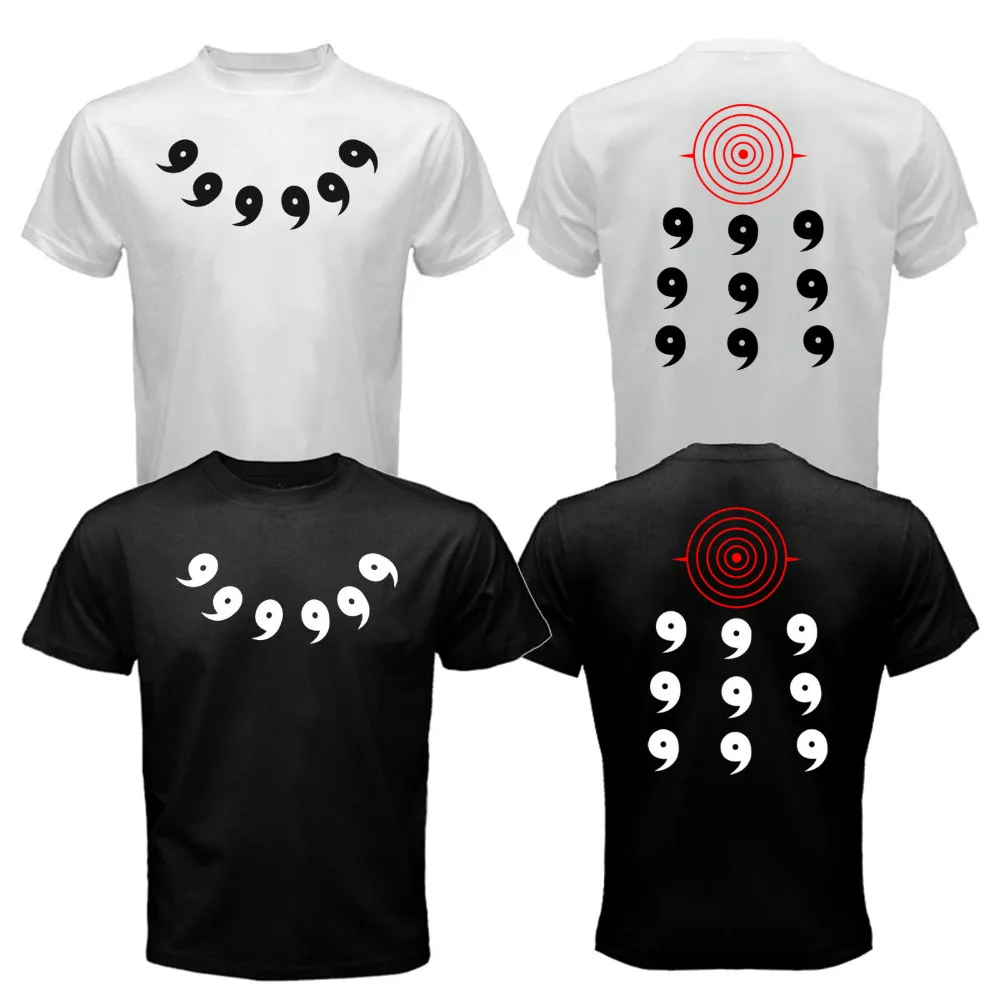 Наруто Сэйдж из Six Path Rikudou Sennin Uchiha Sharingan Rinnegan Футболка мужская двусторонняя