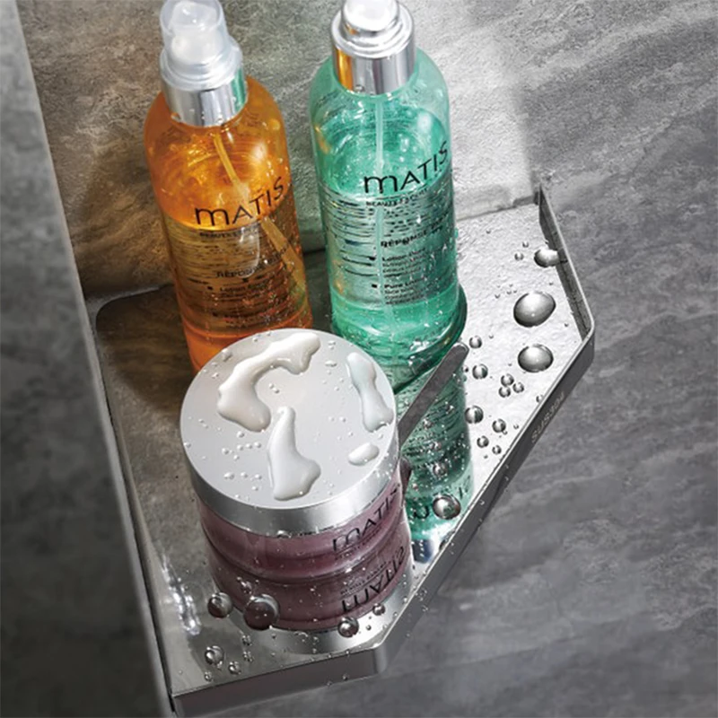 

Corner Shelf stainless steel Shower Caddy Anti-Rust Corner Storage Shower Organizer Wall Mount for Kitchen Bathroom