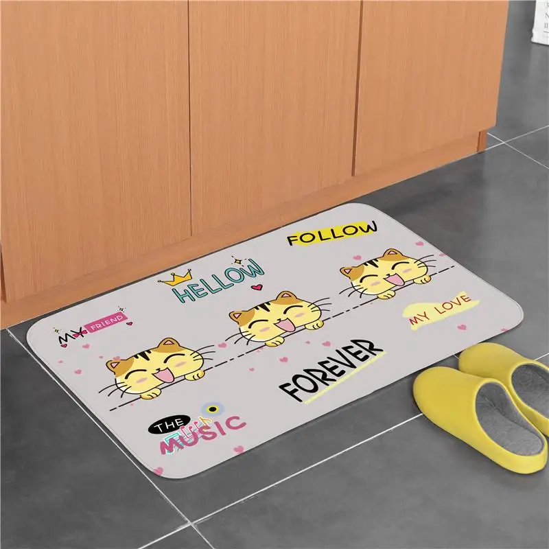 Коврик впитывающий нескользящий толстый и мягкий коврик для ног подходит ванной