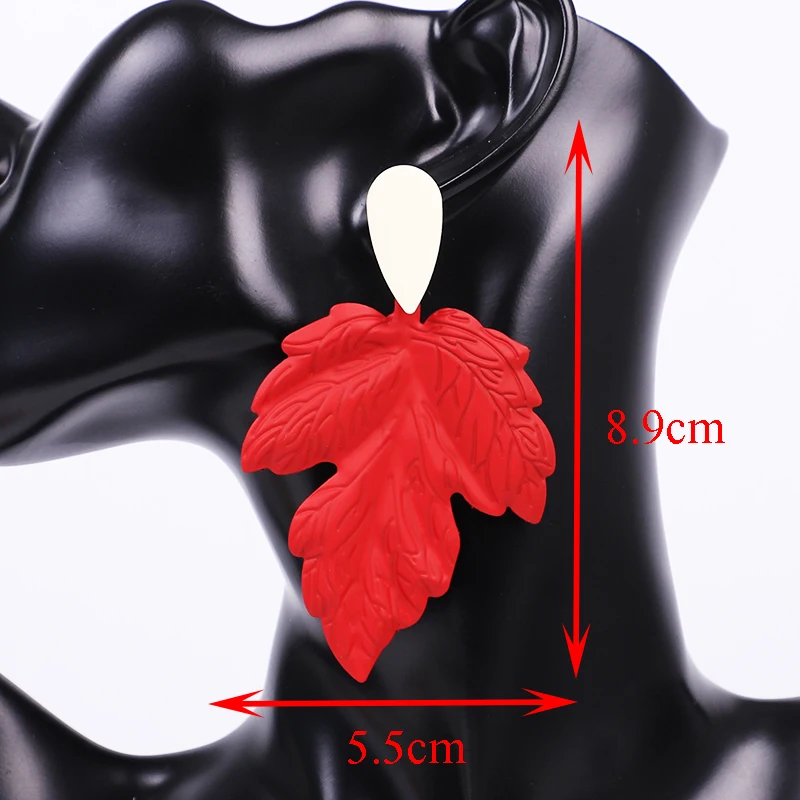 Bohemia Women Metal Maple leaf Earrings Jewelry star Drop Earring brown Fashion Geometric Simple Punk party Statement | Украшения и