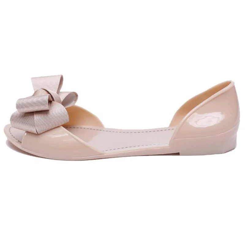 Сандалии WSS198 женские с бантом элегантная обувь на плоской подошве повседневные
