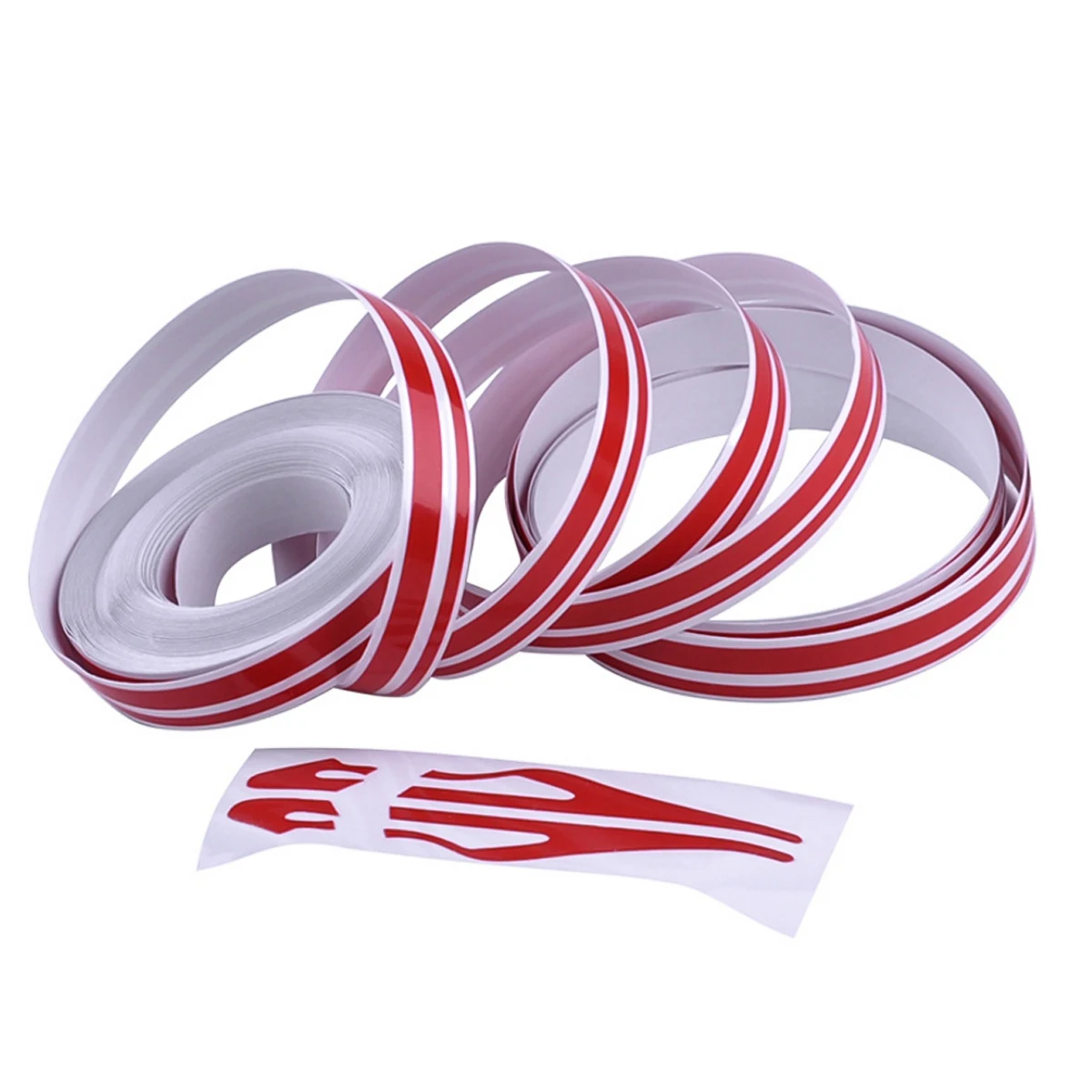 Автомобильная наклейка сделай сам полосатая двухсторонняя лента Виниловая 9 8 м