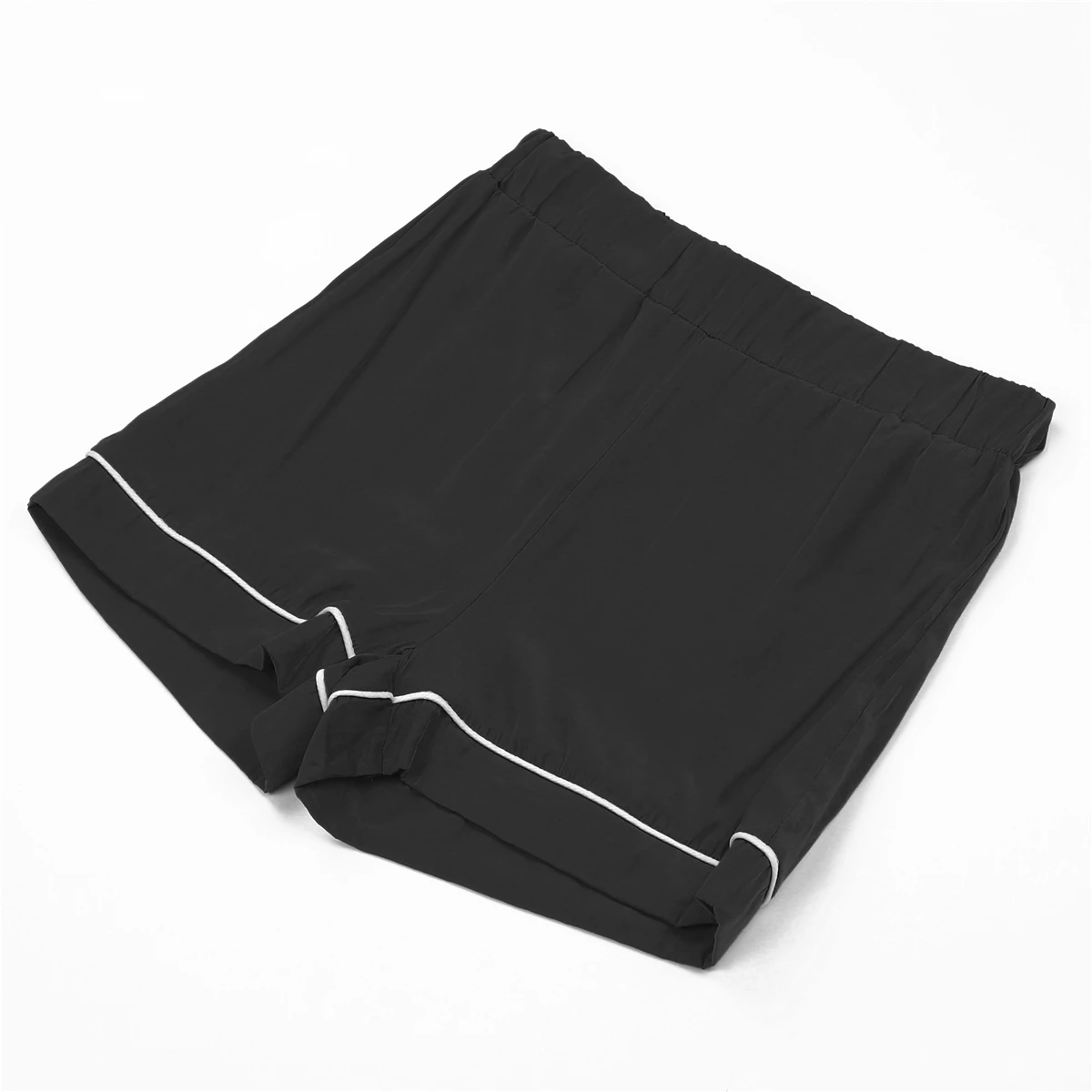 Женская атласная Шелковая пижама с коротким рукавом пуговицами и отложным