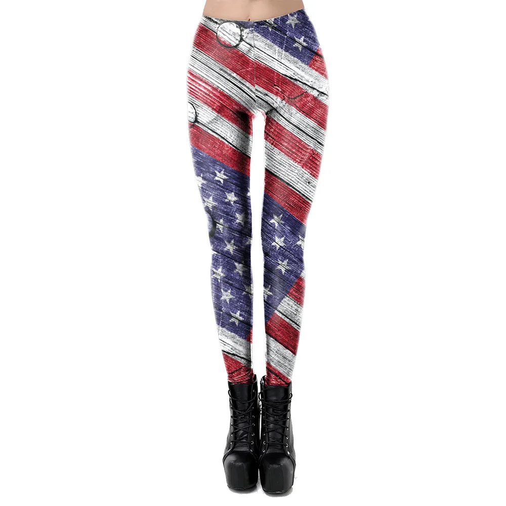 

Push Up Legins Fitness Pants High Waist Activewear Sexy Leggings for Women Girl USA American Flag Print Cltohes Trousers 2020