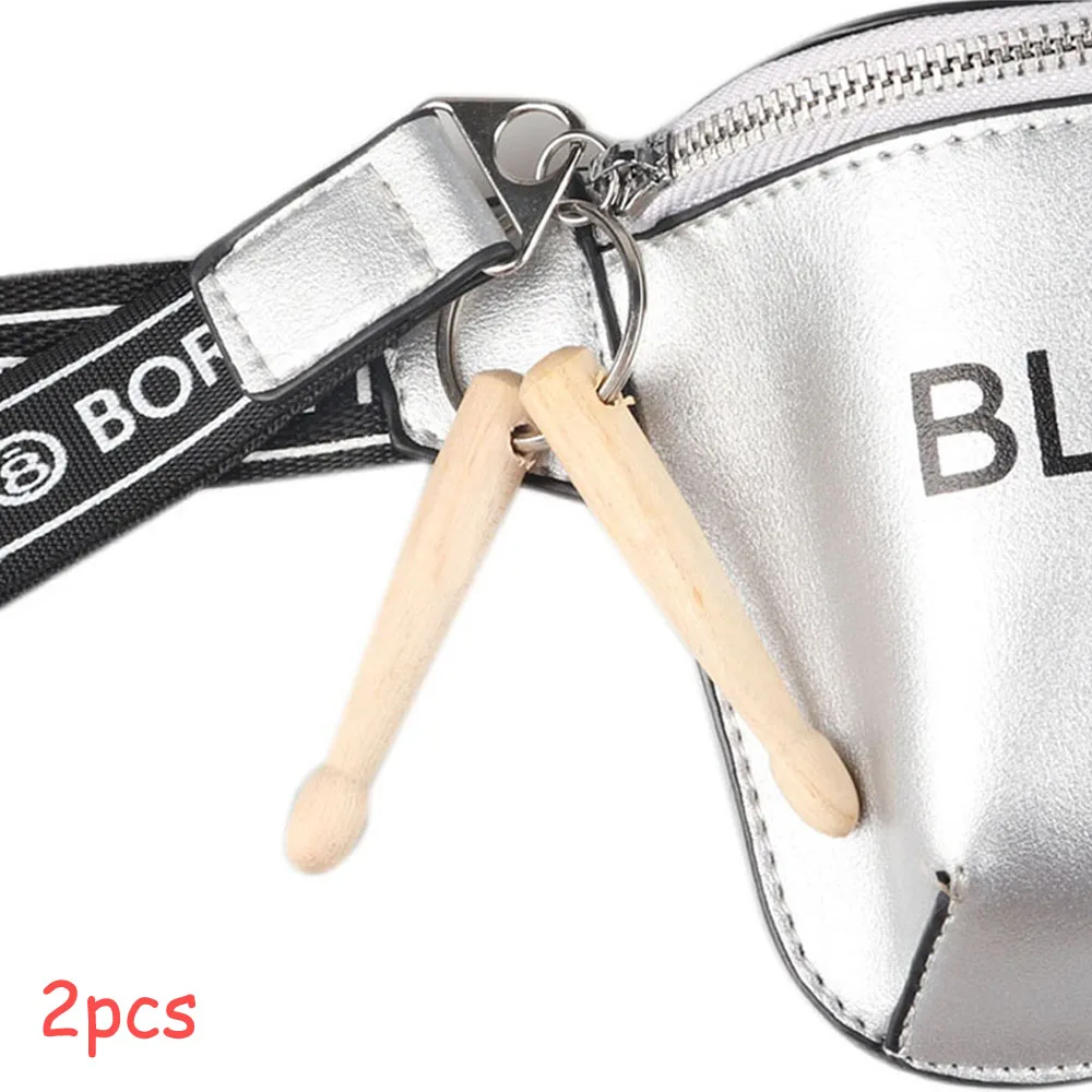 2 шт. мини барабанные палочки брелок перкуссия клен из дерева