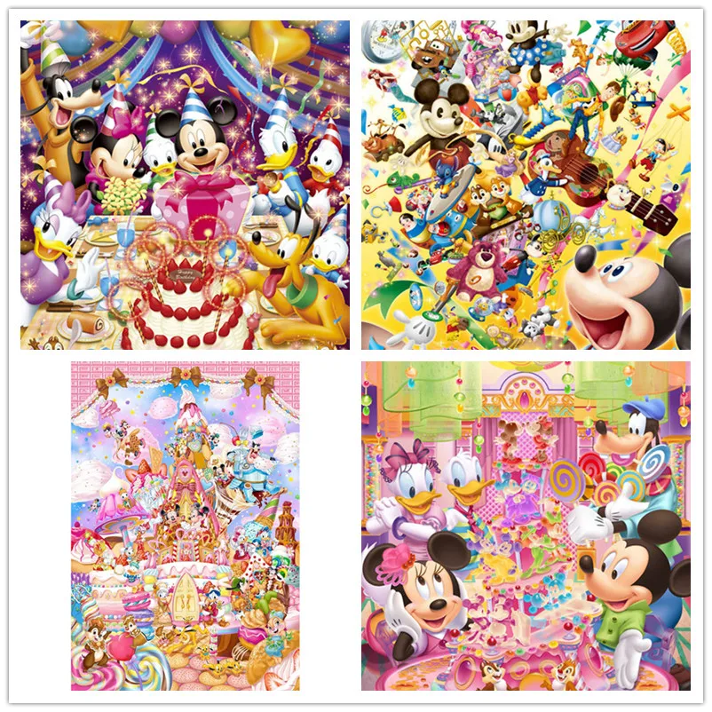 

5D DIY Diamond Painting Disney Mickey Mouse Cross Stitch Kits for Living Kid's Room Decoration