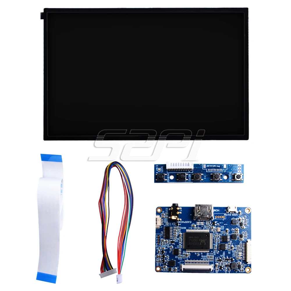 52Pi 10,1 дюймов 1280*800 ЖК-дисплей Экран Дисплей DIY Kit HDMI монитор TFT ЖК-дисплей 5V 1A для Raspberry Pi 4 B все модели