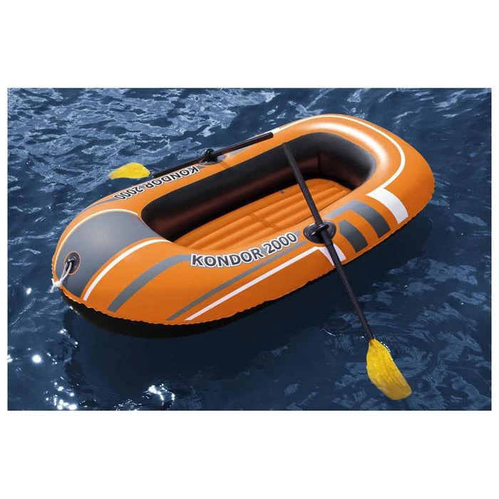 Лодка Kondor 2000 2 местная 196 х 114 см вёсла 124 насос до 95 кг от 6 лет 61062 Bestway | Спорт и