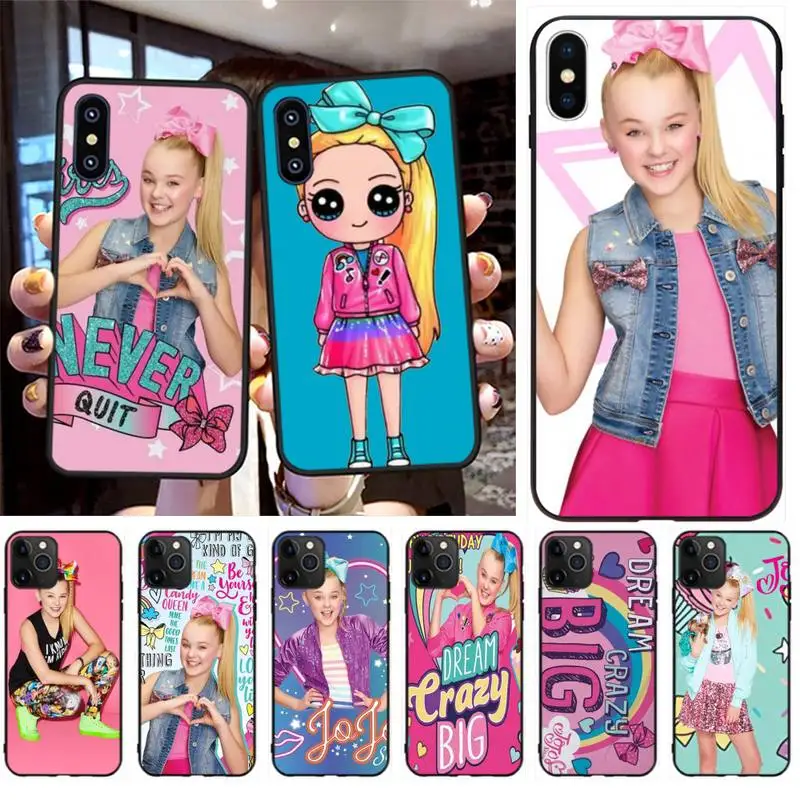 CUTEWANAN Jojo Siwa Жесткий Мягкий Силиконовый ТПУ чехол для телефона iPhone 11 pro XS MAX 8 7 6 6S Plus X