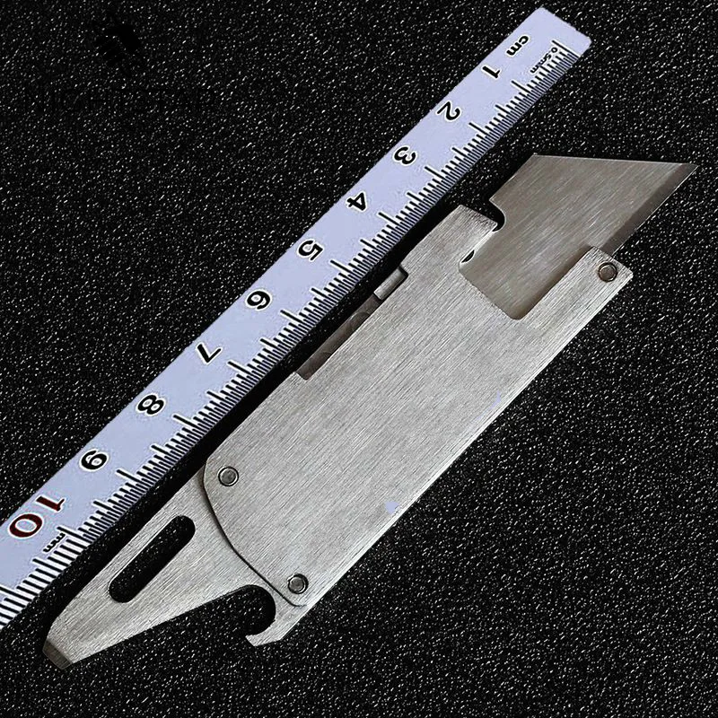 

4 In 1 Pocket Paper Knife Bottle Opener Head Screwdriver for Outdoor Camp Survival EDC Tool