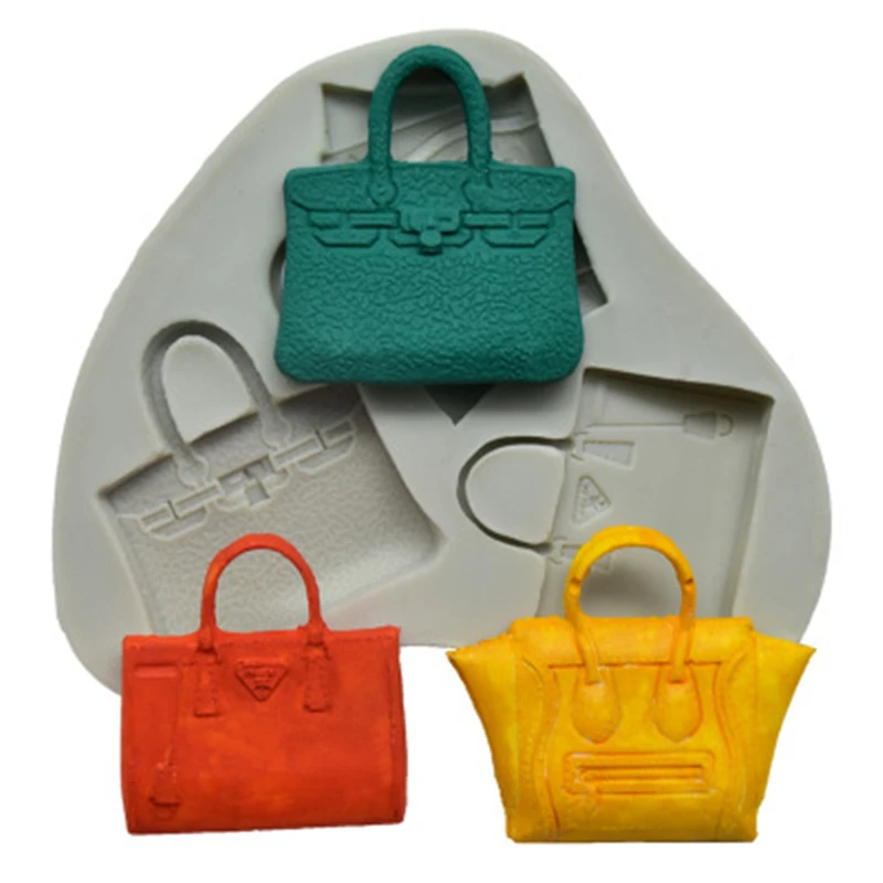 Силиконовые формы 3D класса люкс сумка Форма &quotсделай сам&quot форма для украшения