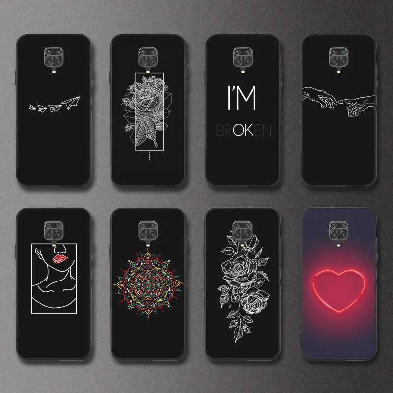 Soft Case For Xiaomi Redmi Note 9 Pro Case Silicon Fundas For Redmi Note 10 11 Pro 11S 10s 9A 9S For Poco X3 11T Pro Cover Capa