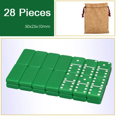28 Pcs-3 Высокое качество Акриловые игры домино Pai Gow 28 шт. двойные 6 домино настольные игры цвета домино Jogos De Tabuleiro подарок 48*24*7,5 мм - Цвет: 28 Pcs-3