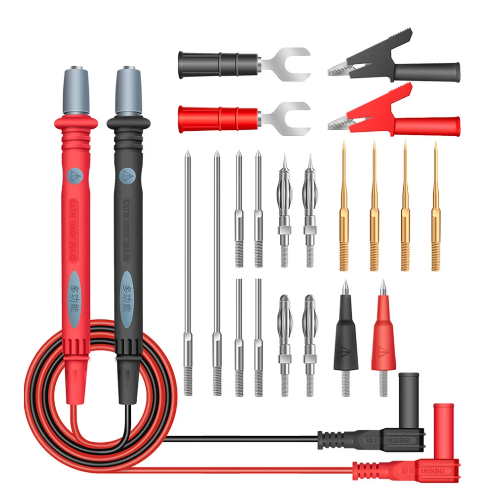 

PT1028 1000V 22In 1 Multifunctionele Multimeter Leads Combinatie Test Kabel Universele Meter Test Multimeter Pen Multimetro