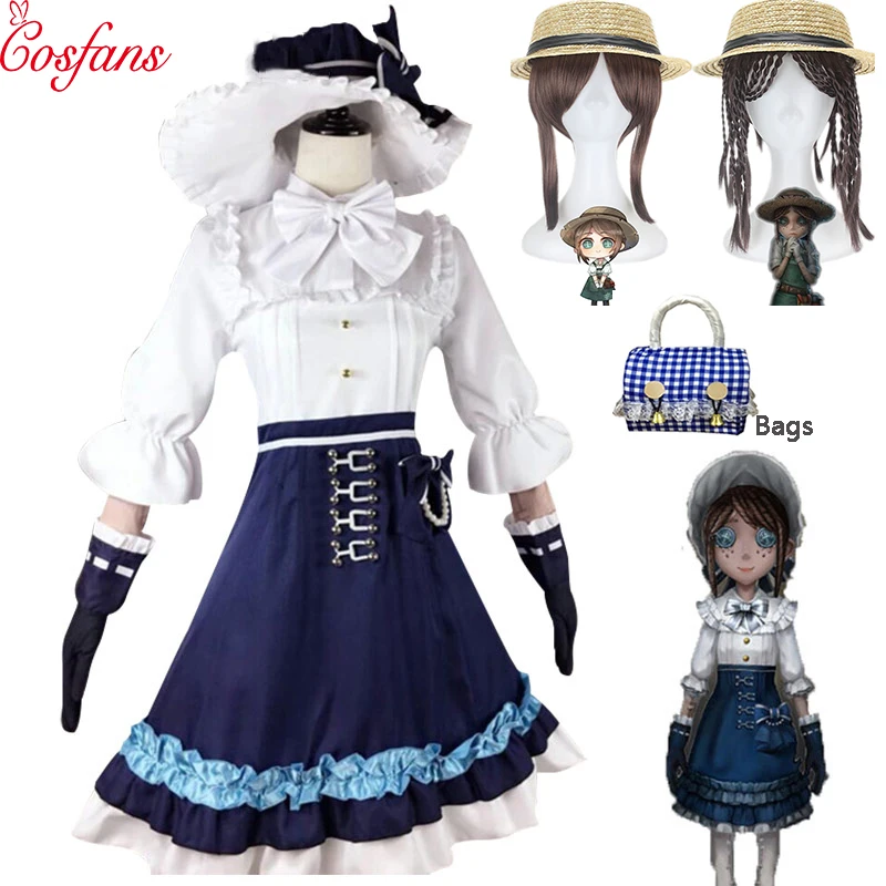 

Game Identity V Cosplay Costume Gardener Emma Woods Boudoir Dream Cosplay Halloween Carnival Party Cosplay Costumes and wig