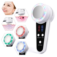 rechargeable led hot cold hammer skin care device massager anti aging lifting rejuvenation facial machine skin lifting tighten