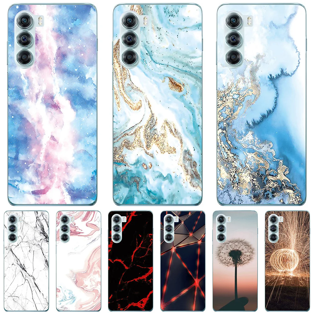 

Чехлы для телефонов Motorola Moto G200, Женский чехол 2021 дюйма, Мягкий Силиконовый Модный мраморный чехол с рисунком для струйной печати