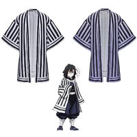 demon slayer iguro obanai haori cloak kimetsu no yaiba kimono black purple white uniforms anime cosplay capes