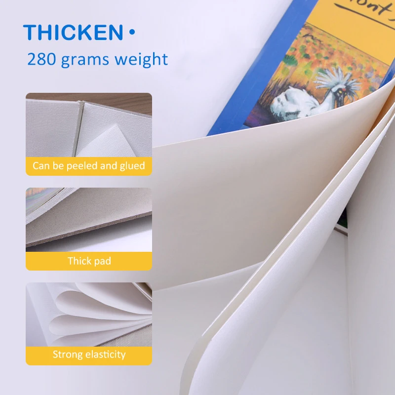 Высококачественный холст для рисования маслом начинающих 280 г/м2 тренировочный