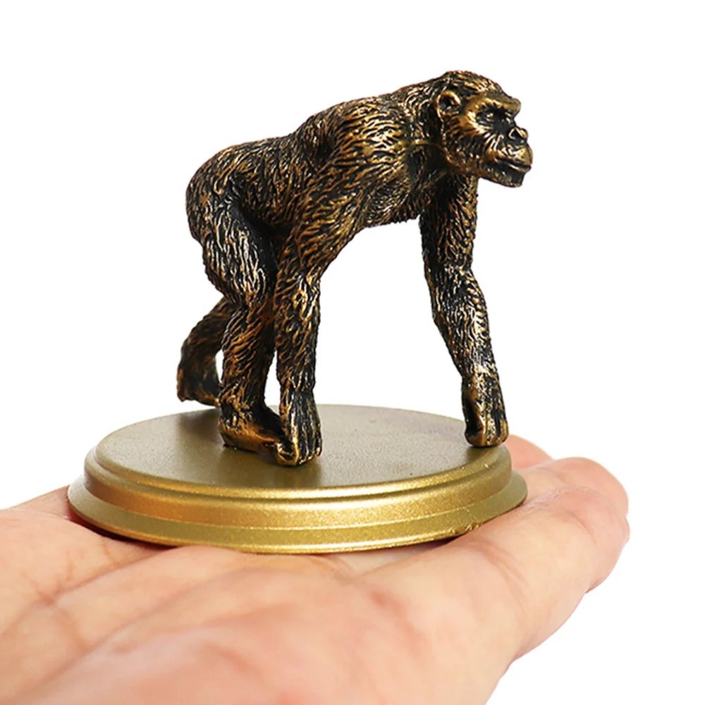 

5pcs Ape Man Adornment Human Evolutionary Cognitive Kid (Dark Gold)