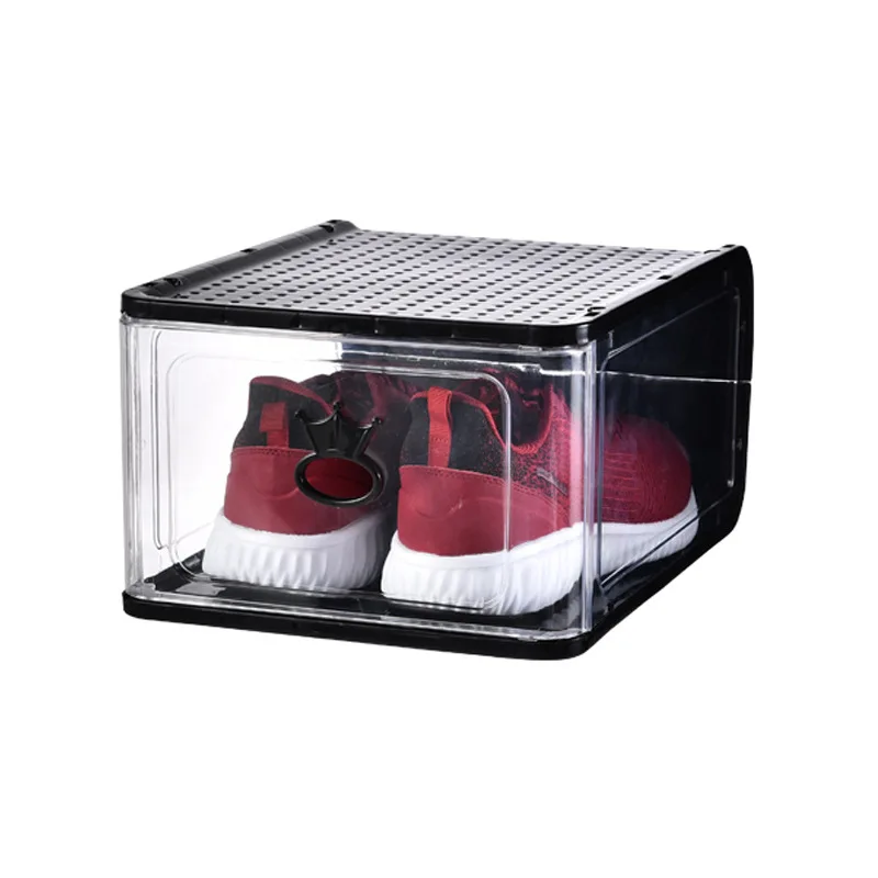 

Transparent Shoe Box Pp Plastic Thickened Moisture-Proof Storage Stackable Drawer Shoe Box Shoes Storage Box