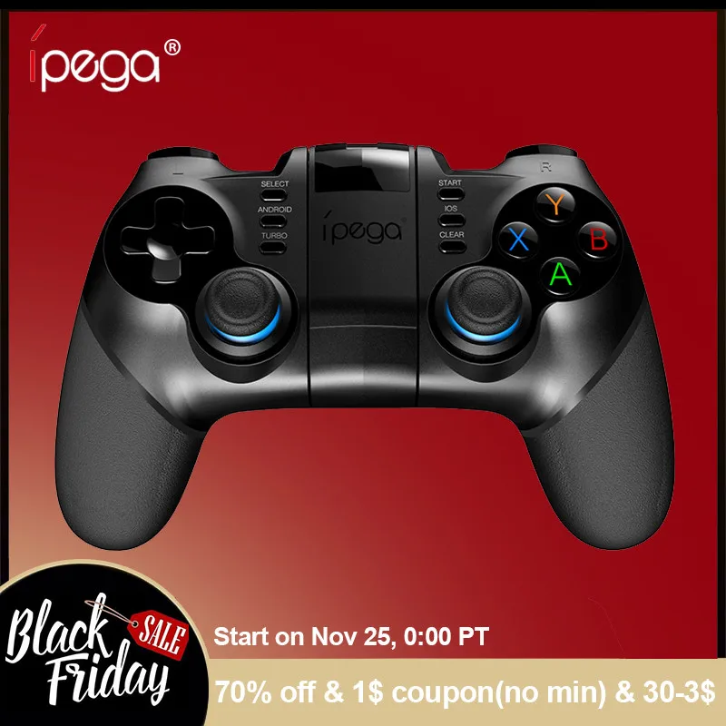  Геймпад IPEGA PG-9076 2,4G, беспроводной контроллер Android с переходником OTG для PS3/мобильный телефон, планшетного ПК, ТВ-приставки 