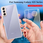 Прозрачный мягкий чехол из ТПУ для Samsung Galaxy S21 Plus 5G, S21 Ultra 5G, защитный чехол для Galaxy s21 + 5g, чехол для s21 5g