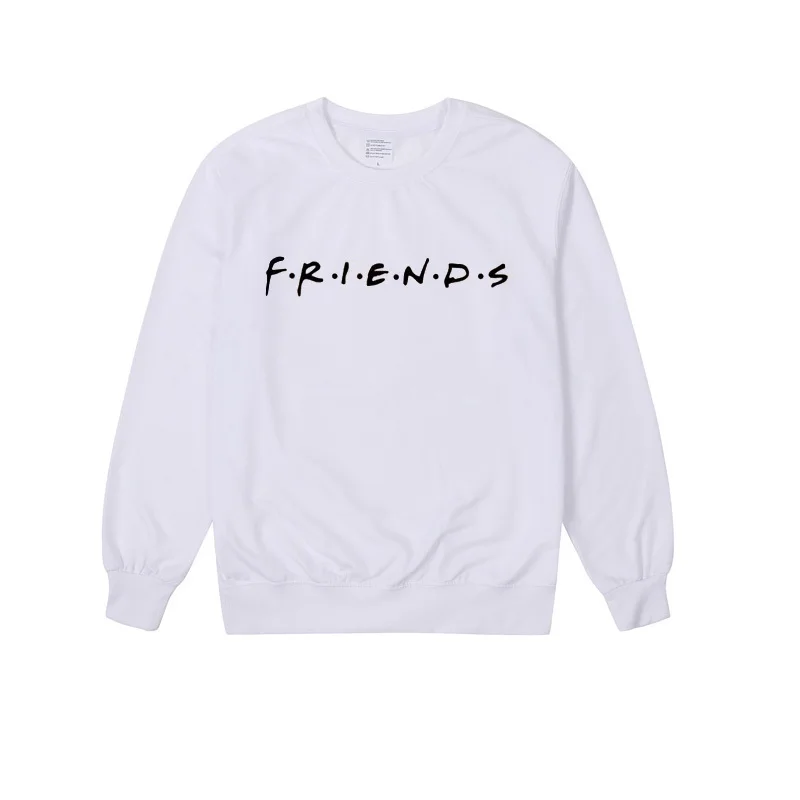 Женская Повседневная Толстовка с надписью Friends TV Show одежда 90s джемпер Tumblr Топы