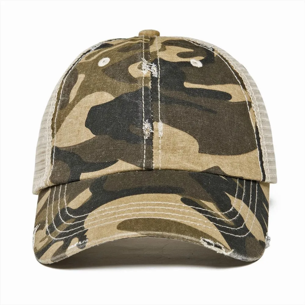 Мужская бейсбольная Кепка VOBOOM зеленая камуфляжная кепка с полусетчатой головкой