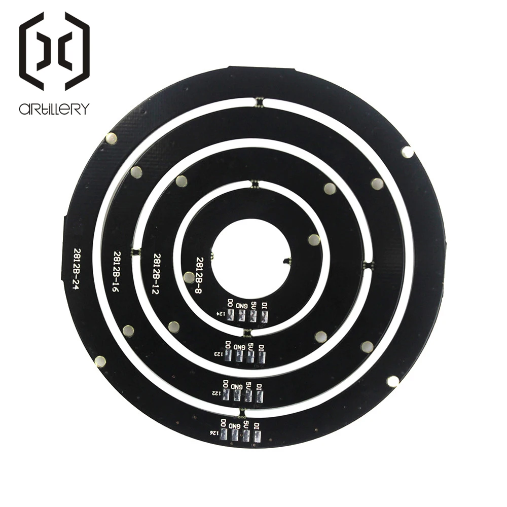 WS2812 60 биты RGB светодиодный кольцо 8/12/16/24 бит WS2812B 5050 RGB светодиодный со встроенным драйвером Висячие серьги для arduino Diy Kit