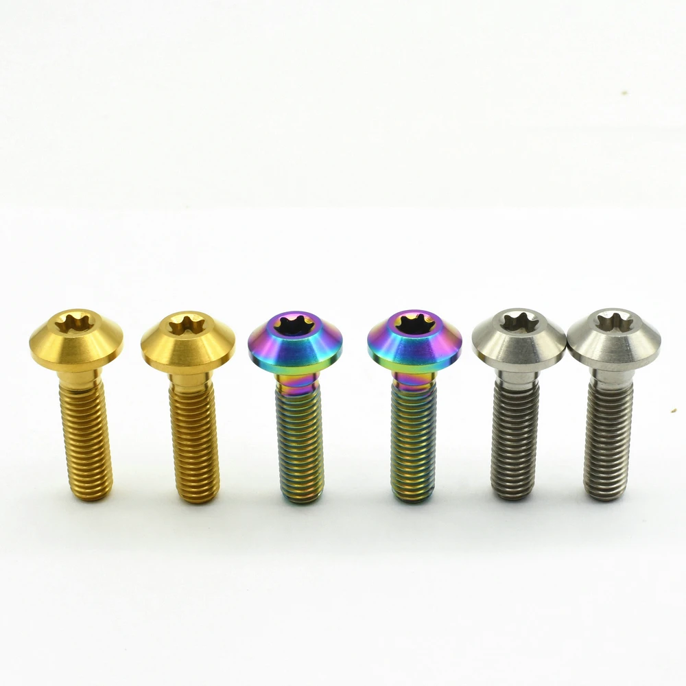 4 шт. модификация мотоцикла M8 x20/30 мм тормозной диск DIY Ti Болт титановые болты
