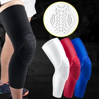 1pc long knee pad sleeve anti bump breathable thermal leg support patella protector outdoor gym basketball sportswear accessorie