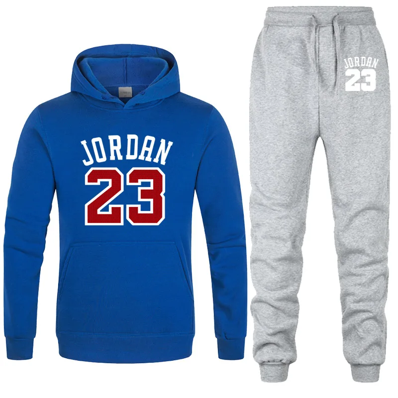 Новинка 2019 брендовая спортивная одежда JORDAN 23 с принтом + штаны мужские толстовки