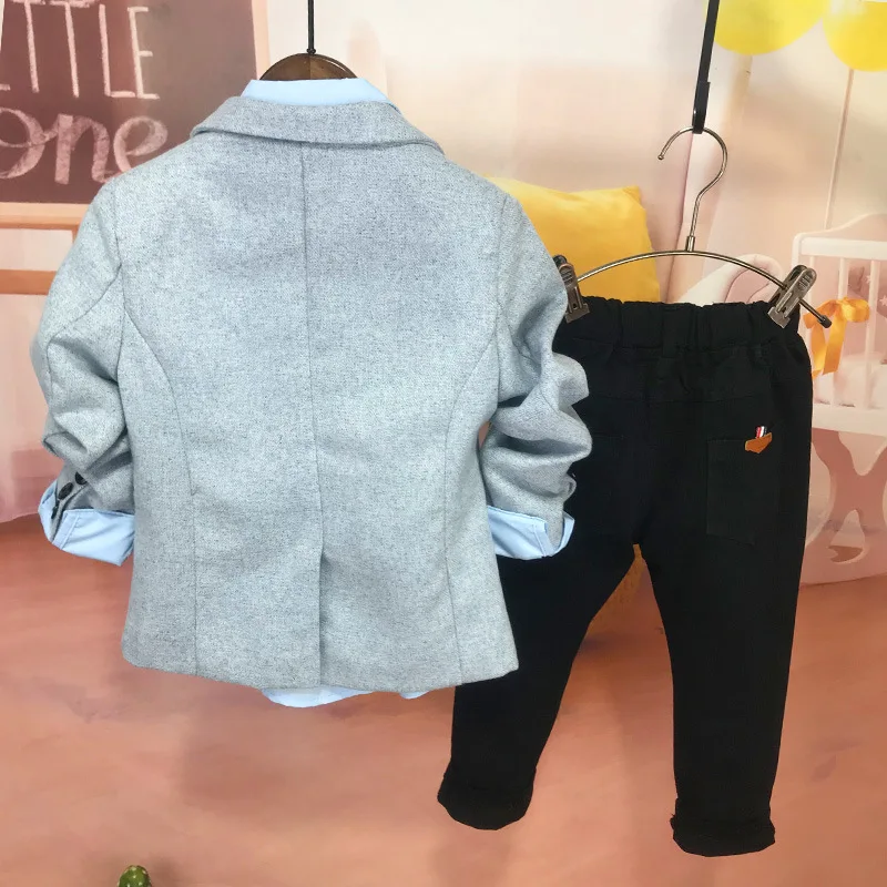 Модный блейзер для мальчиков куртка одежда с цветами детская выступлений на