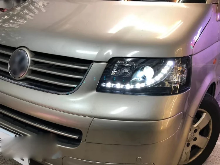 2 шт. передний бампер автомобиля hid ксенон головной светильник Caravelle T5 Дневной 2003 ~