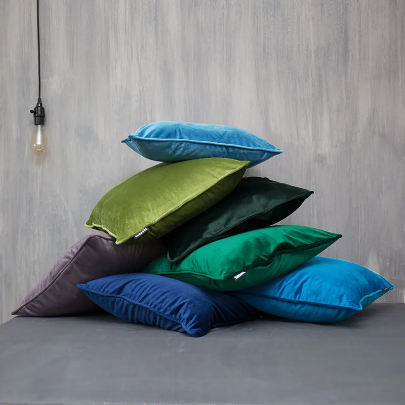 LeRadore велюровая однотонная Подушка для домашнего клуба компании декоративный